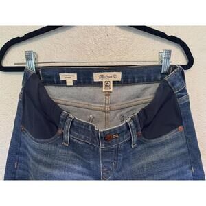 Madewell Maternity Classic Straight Jeans Size 25 Medium Wash Stretch Denim